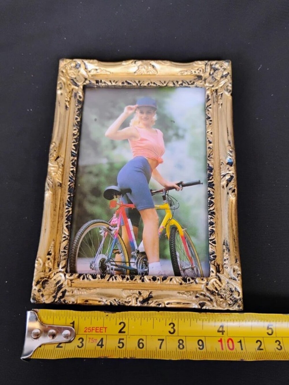 VTG Ornate Gold Black Taiwan Baroque Frame